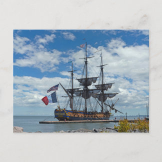 French Tallship Hermione Postkarte
