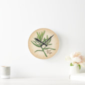 French Tarragon Herb Clock Runde Wanduhr (Zuhause)