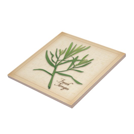 French Tarragon Herb Fliese (Seite)