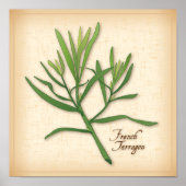 French Tarragon Herb Poster (Vorne)
