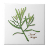 French Tarragon Herb Tile Fliese (Vorderseite)