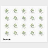 French Tarragon Round Sticker (Blatt)