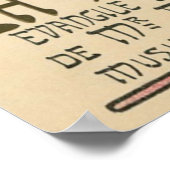 French Theater Ad Vintage Poster (Ecke)