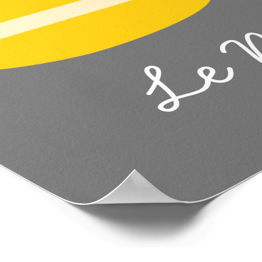 French theme Le Macaron cute cake Poster (Ecke)