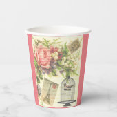 French Theme Vintag Paris Paper Cup Pappbecher (Vorderseite)