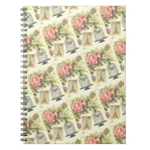 French Theme Vintag Paris Spiral Notebook Notizblock