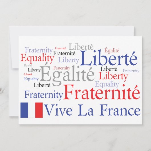 French Themed Event - Französisch-Amerikanische Fr Einladung (Vorderseite)