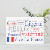 French Themed Event - Französisch-Amerikanische Fr Einladung (Stehend Vorderseite)