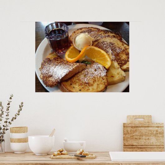 French Toast - Breakfast Foto Poster (Küche)