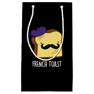 French Toast Funny Bread Pun DArk BG Kleine Geschenktüte