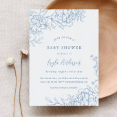 FRENCH TOILE Baby Dusche Einladung