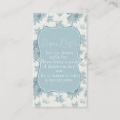 French Toile Bear und Bunny Baby Dusche Begleitkarte (Vorderseite)