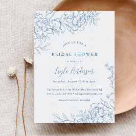 FRENCH TOILE Bridal Dusche Einladung