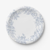 French Toile de Jouy Pappteller (Vorderseite)