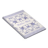 French Toile Individuelle Name Spiral Foto Noteboo Notizblock (Rechte Seite)