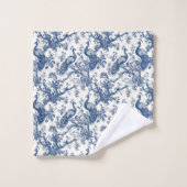 French Toile Peacock Muster Badhandtuch Set (Waschlappen)