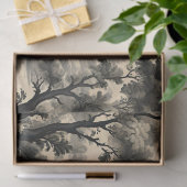 French Toile - Schwarzes Design auf Creme Seidenpapier (Geschenk)