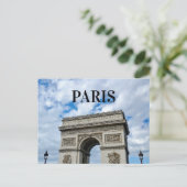 French Travel Paris Arc de Triomphe Foto Postkarte (Stehend Vorderseite)
