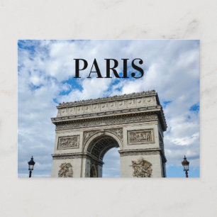 French Travel Paris Arc de Triomphe Foto Postkarte