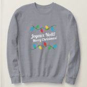 French Ugly Christmas Sweater Sweatshirt (Design vorne)