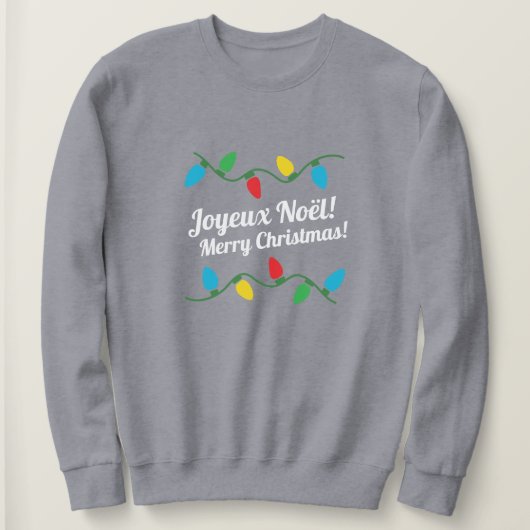 French Ugly Christmas Sweater Sweatshirt (Design vorne)
