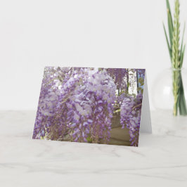 French Wisteria Feiertagskarte