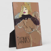 French Woamn Fotoplatte (Seite)