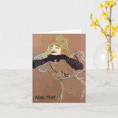 French Woamn Karte (Gelbe Blume)