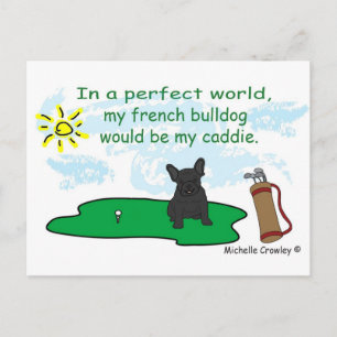 FrenchBulldogBlk Postkarte