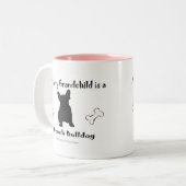 FrenchBulldogBlk Zweifarbige Tasse (Vorderseite Links)