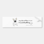 FrenchBulldogWtBrother Autoaufkleber (Vorne)