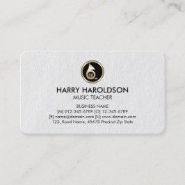 FrenchHorn Icon Music Teacher Premium BusinessCard Visitenkarte
