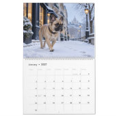 Frenchie About Town Stadtleben Kalender (Jan 2027)