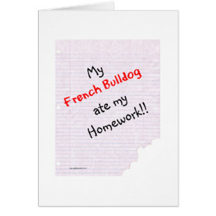 Frenchie Ate My Hausaufgaben