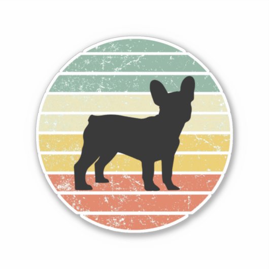Frenchie Aufkleber (Vorderseite)