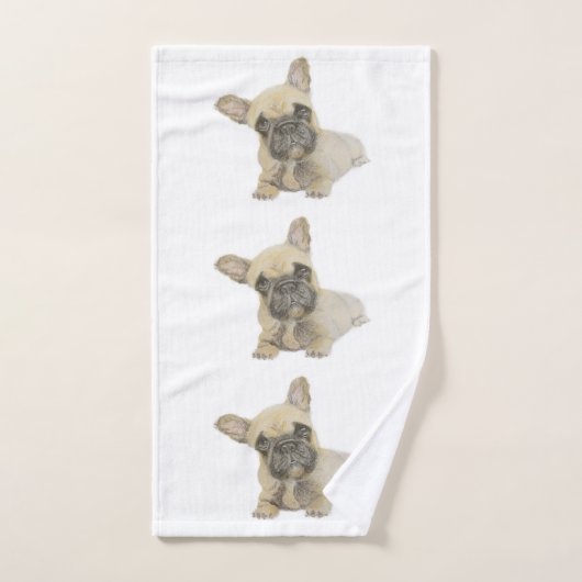 Frenchie Badhandtuch Set (Handtuch)