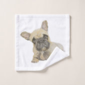 Frenchie Badhandtuch Set (Waschlappen)