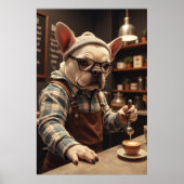 Frenchie Barista: Bark Roast Buzz Mode Poster (Vorne)