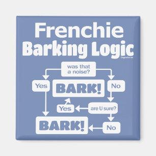 Frenchie Barking Logic Magnet