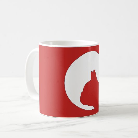 Frenchie-Becher Kaffeetasse (Vorderseite Links)