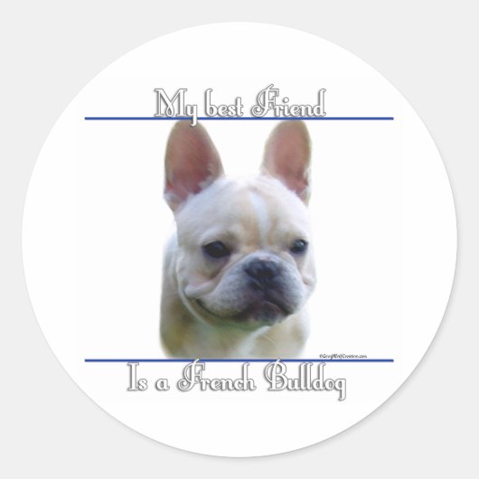Frenchie Best Friend 2 - Aufkleber (Vorderseite)
