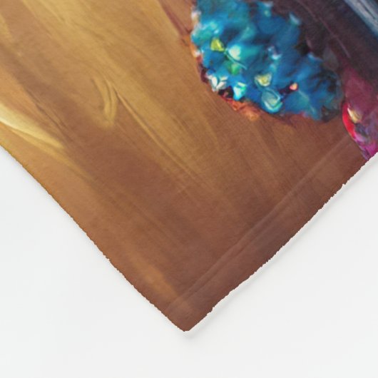 Frenchie Birthday Bash: Ein Niedlicher französisch Fleecedecke (Ecke)