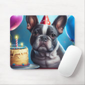 Frenchie Birthday Bash: Ein Niedlicher französisch Mousepad (Mit Mouse)