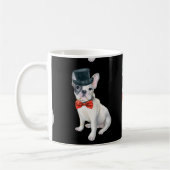 Frenchie Bogen-Krawatte Hunde des französische Kaffeetasse (Links)