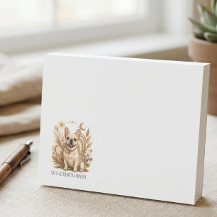 Frenchie Boho neutrales Himmelsmotiv Post-it Klebezettel