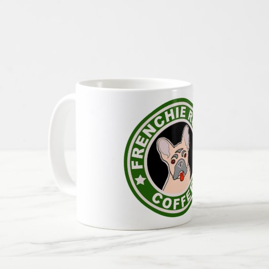 Frenchie Braten-Kaffee-Tasse Kaffeetasse (Vorderseite Links)