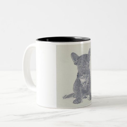 Frenchie Bulldog Lover Tasse (Vorderseite Links)