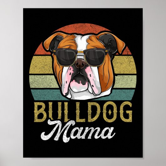 Frenchie Bulldog Mama Dog Mama Poster (Vorne)