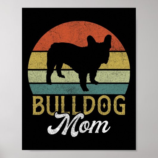 Frenchie Bulldog Mama Poster (Vorne)
