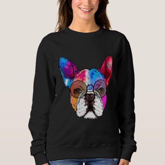 Frenchie Bulldog Niedlicher französischer Bulldog  Sweatshirt (Vorderseite)